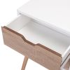 Nightstand with 2 Drawers, Bedside Tables with Solid Wood Legs and Storage, End Table, Side Table, Bedside Furniture for Bedroom, Living Room