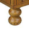 Rectangle Living Room Coffee Table Set, 3-Piece Solid Wood Living Room Table Set, 1 Coffee Table and 2 End Table