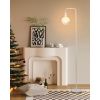 Floor Lamp for Living Room-Standing Lamp with Modern LED Bulb, Clear Glass 6", Warm Ambiant Lighting Decorative Tall Floor Lamp