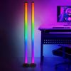 Smart RGB Floor Lamp with Music Sync Modern Mood Lighting LED Stand Lights for Bedroom Game Room Living Room Decor