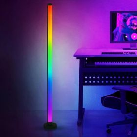 Smart RGB Floor Lamp with Music Sync Modern Mood Lighting LED Stand Lights for Bedroom Game Room Living Room Decor (Lampshade Color: 1piece)