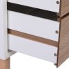 Nightstand with 2 Drawers, Bedside Tables with Solid Wood Legs and Storage, End Table, Side Table, Bedside Furniture for Bedroom, Living Room