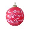 60CM Giant Christmas PVC Inflatable Decorated Ball Made PVC Christmas Tree Outdoor Decoration Toy Ball Gift